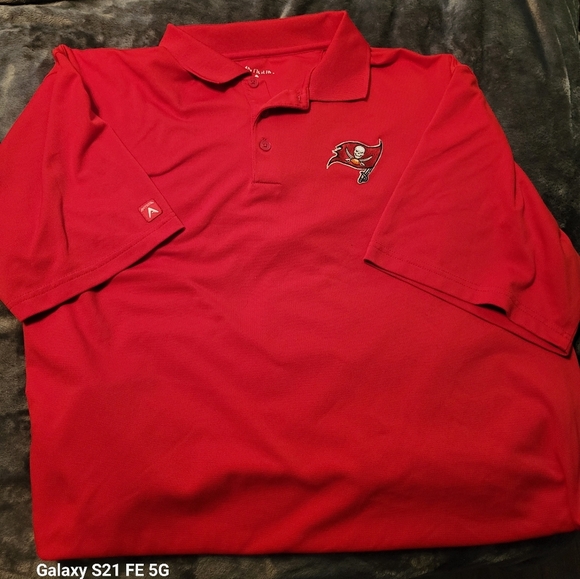 Antigua Other - TAMPA BAY BUCCANEERS MEN'S POLO SHIRT ANTIGUA 2XL EUC